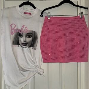 barbie crop top forever 21